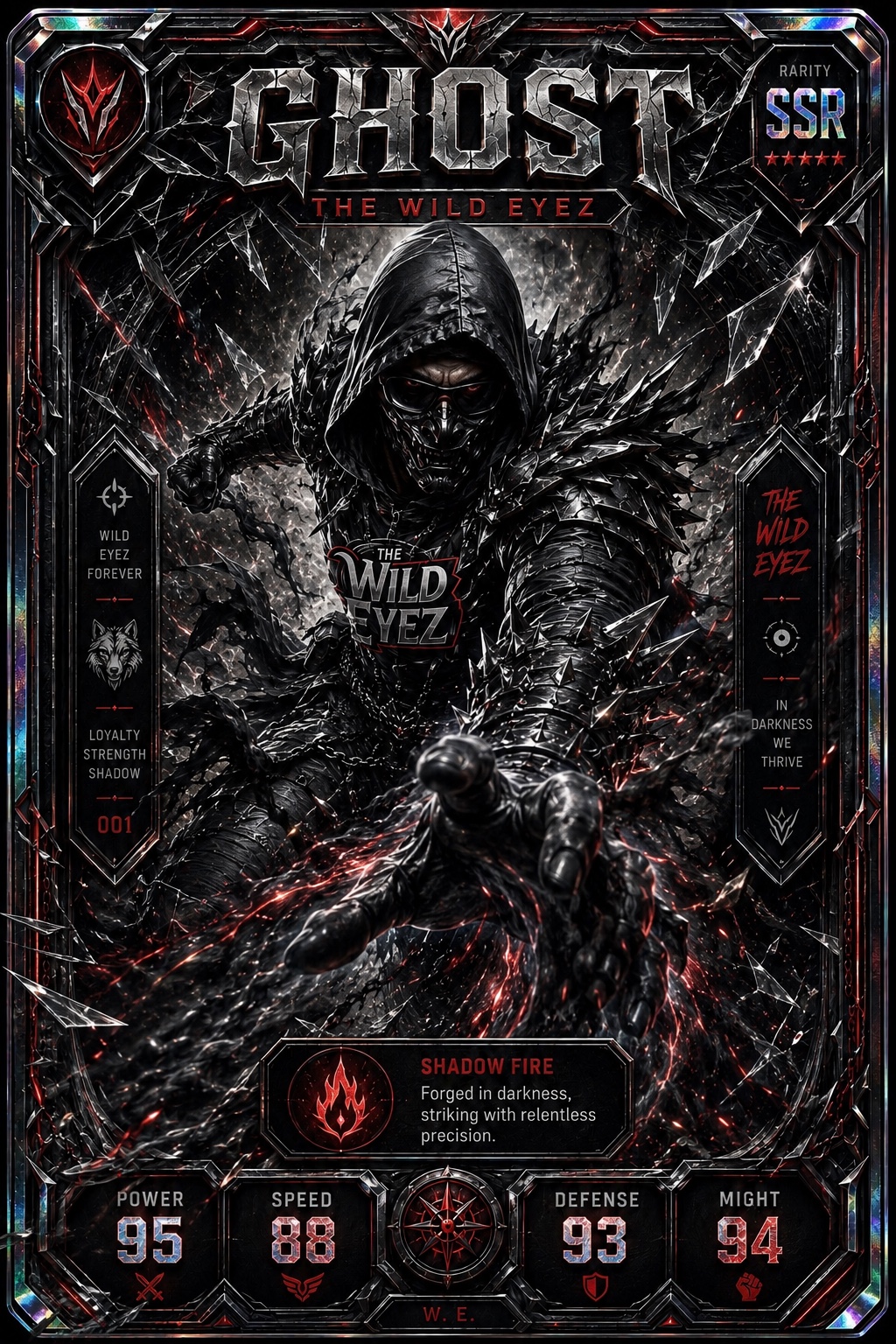 Ghost THE WILD EYEZ comic card